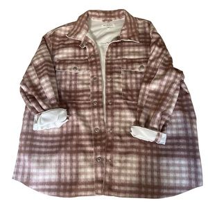 Workshop Republic Clothing Faux Leather Soft Shacket